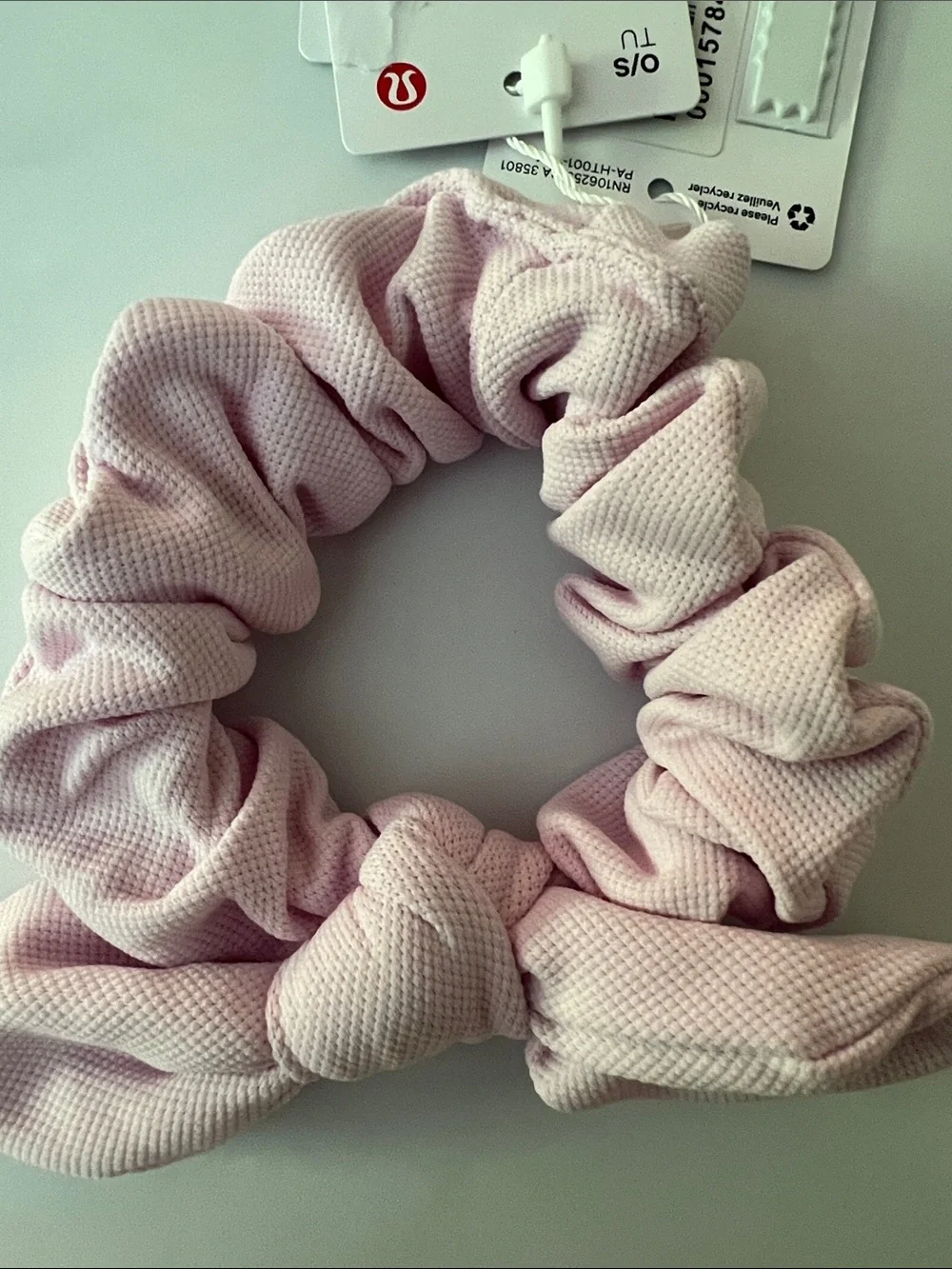Lululemon Mink Berry Pink Bow Uplifting Scrunchie NWT
